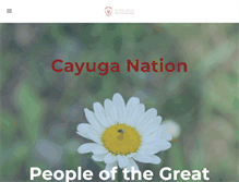 Tablet Screenshot of cayuganation-nsn.gov